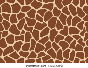 Seamless Colorful Giraffe Pattern. Vector Image.