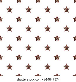 seamless colorful glitter star pattern background
