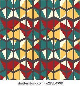 Seamless colorful graphic pattern. Vector graphic for textiles, wallpaper and etc. design.