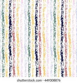 Seamless colorful grungy vertical stripes background.