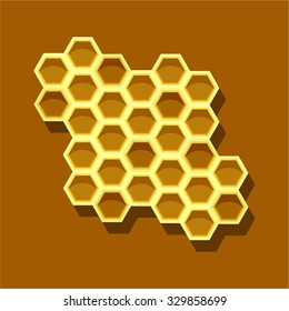 Seamless colorful honey comb pattern.