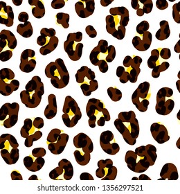 Seamless colorful leopard pattern design