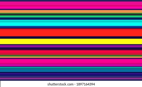 Seamless colorful lines background. Multicolor stripes design for wallpaper, printing products, flyers, brochure cover, or wall decor. Vector illustration.
