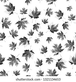 Seamless colorful maple leaf pattern. Nature texture for backgrounds and decorations.