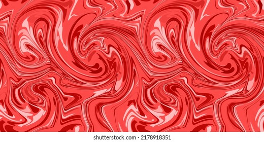 Seamless colorful marble pattern. Abstract liquid wavy background. Vector illustration.