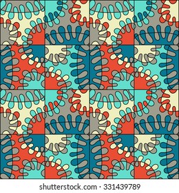 seamless colorful mod abstract pattern