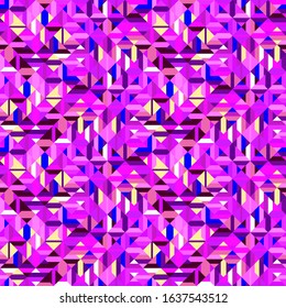 Seamless colorful mosaic pattern background - abstract vector graphic design
