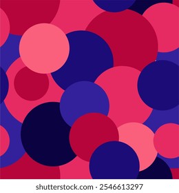 Seamless colorful multicolor art decor wallpaper print pattern with circles background for paper, textile, pck etc abstract geometry vector illustration endless	

