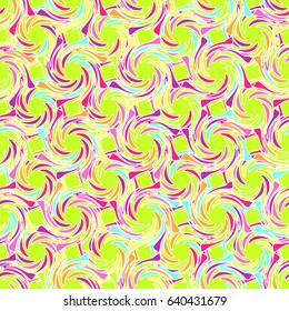 Seamless colorful multicolored pattern from round elements. Patterns for edible icing sheets for covering cakes.