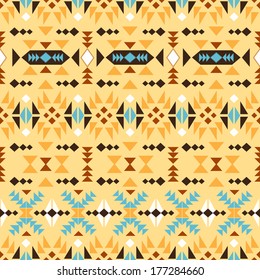 Seamless colorful navajo pattern