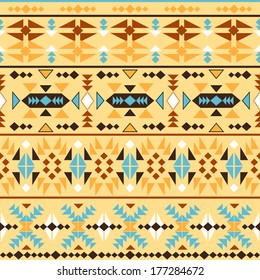 Seamless colorful navajo pattern