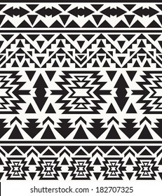 Seamless colorful navajo pattern