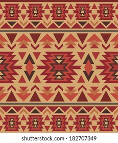 Seamless colorful navajo pattern