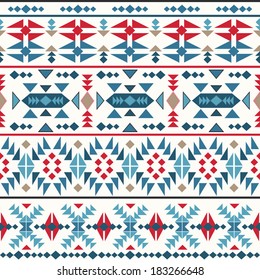 Seamless colorful navajo pattern