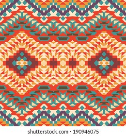 Seamless colorful navajo pattern