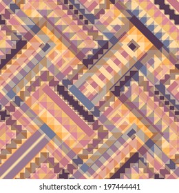 Seamless colorful navajo pattern