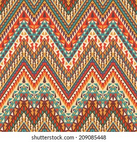 Seamless colorful navajo pattern
