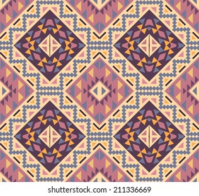 Seamless colorful navajo pattern