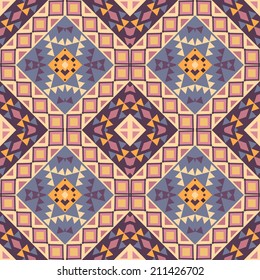 Seamless colorful navajo pattern