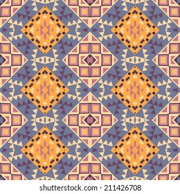 Seamless colorful navajo pattern