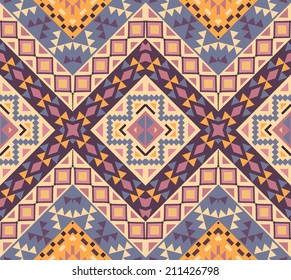 Seamless colorful navajo pattern