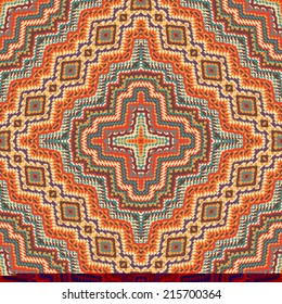 Seamless colorful navajo pattern 