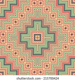Seamless colorful navajo pattern