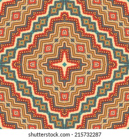 Seamless colorful navajo pattern 