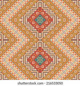 Seamless colorful navajo pattern