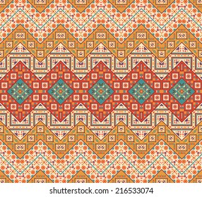 Seamless colorful navajo pattern
