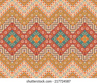 Seamless colorful navajo pattern