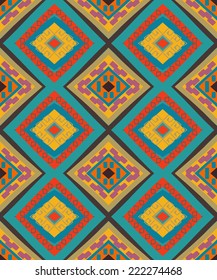 Seamless colorful navajo pattern