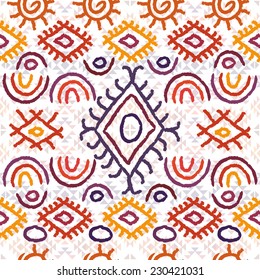 Seamless colorful navajo pattern