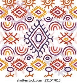 Seamless colorful navajo pattern