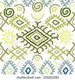 Seamless colorful navajo pattern