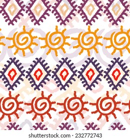 Seamless colorful navajo pattern
