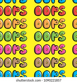 Seamless colorful oops