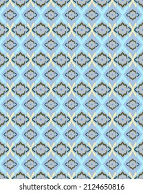 Seamless colorful oriental geometric vector pattern
