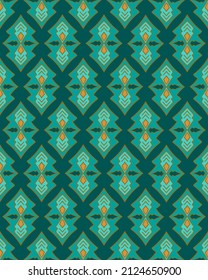 Patrón vectorial geométrico oriental de color sin inconveniente