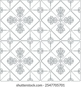 Seamless colorful patchwork tile with Islam, Arabic, Indian, ottoman motifs. Majolica pottery tile. Portuguese and Spain azulejo. Ceramic tile in talavera