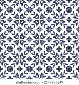 Seamless colorful patchwork tile with Islam, Arabic, Indian, ottoman motifs. Majolica pottery tile. Portuguese and Spain azulejo. Ceramic tile in talavera