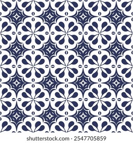 Seamless colorful patchwork tile with Islam, Arabic, Indian, ottoman motifs. Majolica pottery tile. Portuguese and Spain azulejo. Ceramic tile in talavera