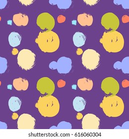 Seamless colorful pattern with abstract circles