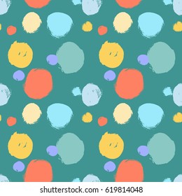 Seamless colorful pattern with abstract circles