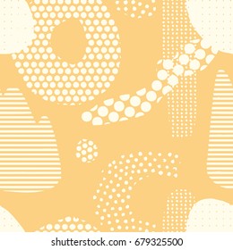 The seamless colorful pattern with abstract dots texture. Hand drawn overlapping  background for your design.Textile, blog decoration, banner, poster, wrapping paper.