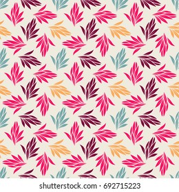 Seamless colorful pattern. Abstract floral background vector illustration