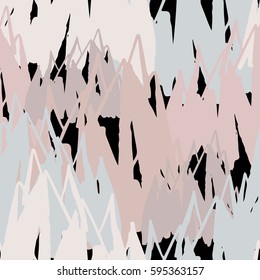 The seamless colorful pattern with abstract mountains and rocks. Hand drawn overlapping background for your design.Textile, blog decoration, banner, poster, wrapping paper.