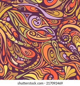 seamless colorful pattern of abstract shapes
