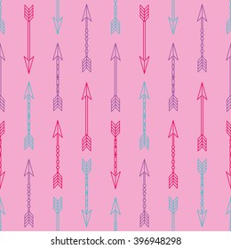 Seamless colorful pattern with arrows