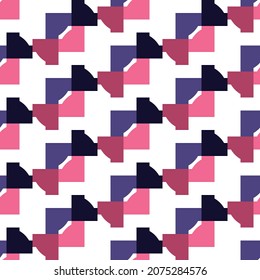 Seamless colorful pattern background with square